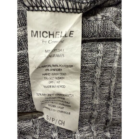 M C Michelle By Comune Grey Ribbed Long Sleeve Sweater. Womens. Sz S - Picture 6 of 11